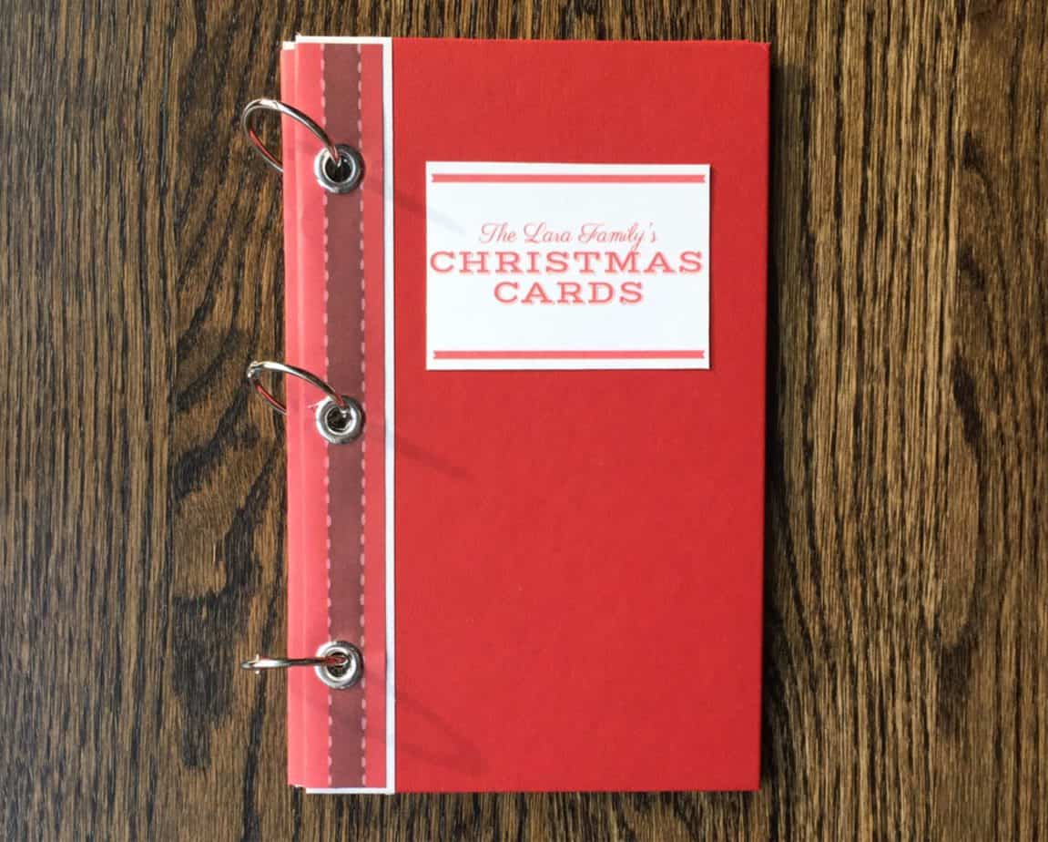 Hardcover Christmas Card Book
