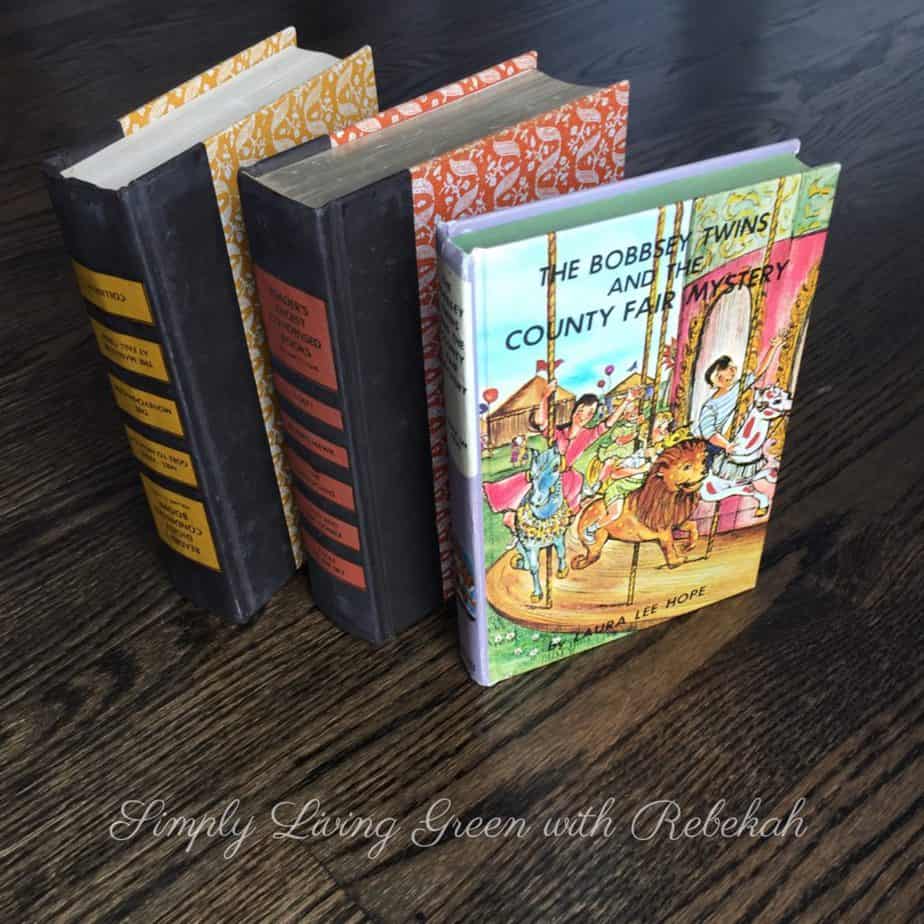 Select a vintage book to turn into your journal.