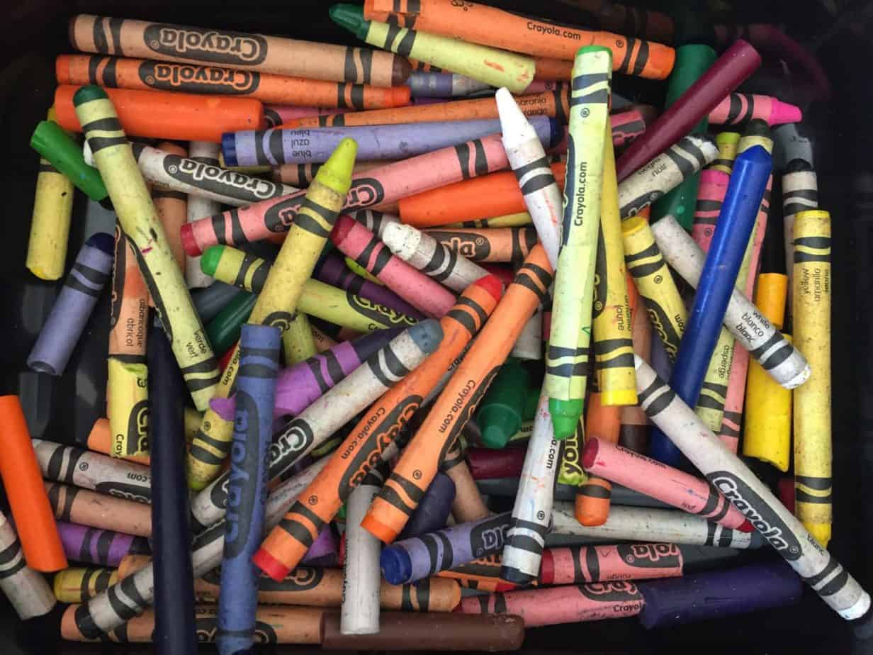 Sort your crayons by color