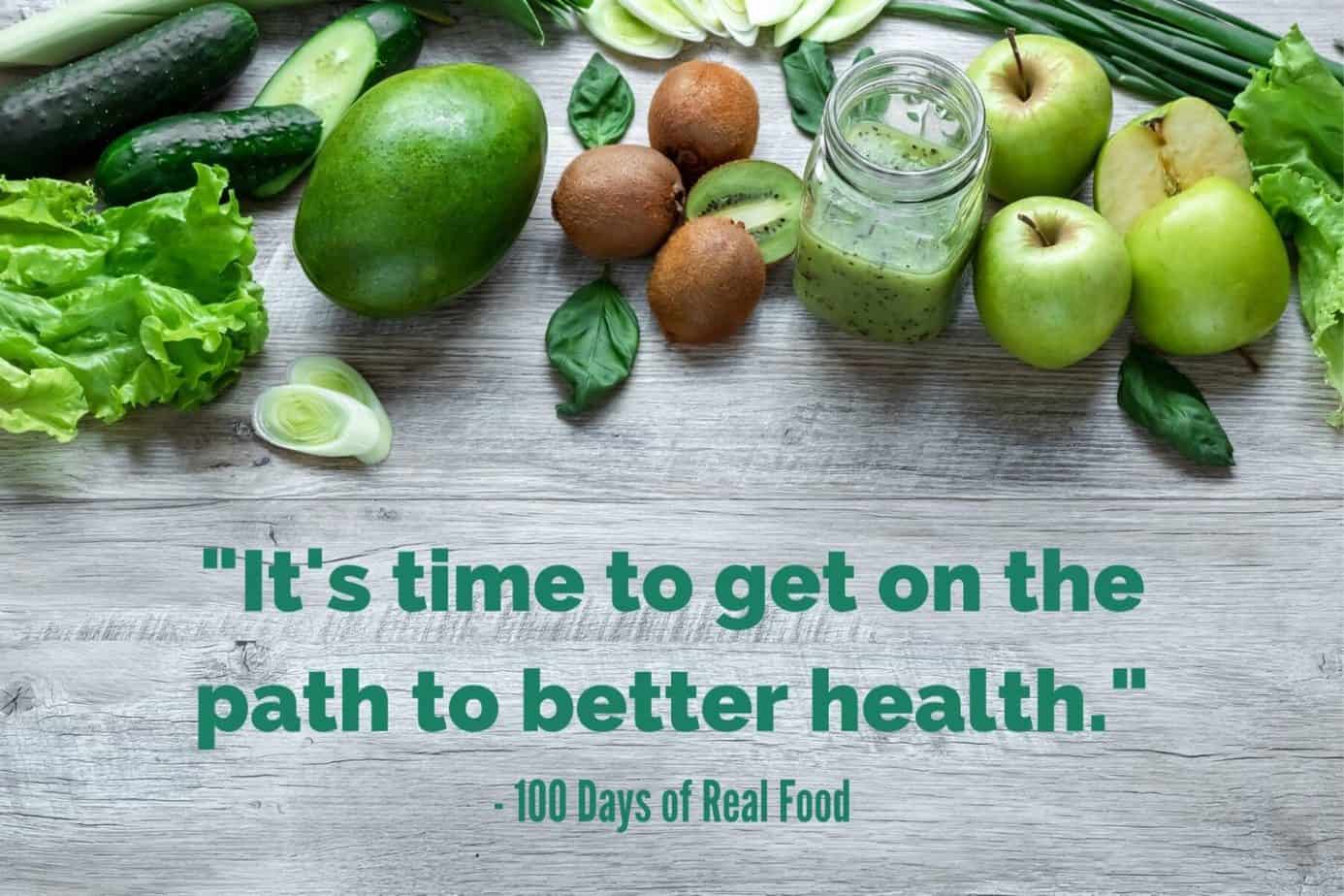 clean eating blog - 100 Days of Real Food