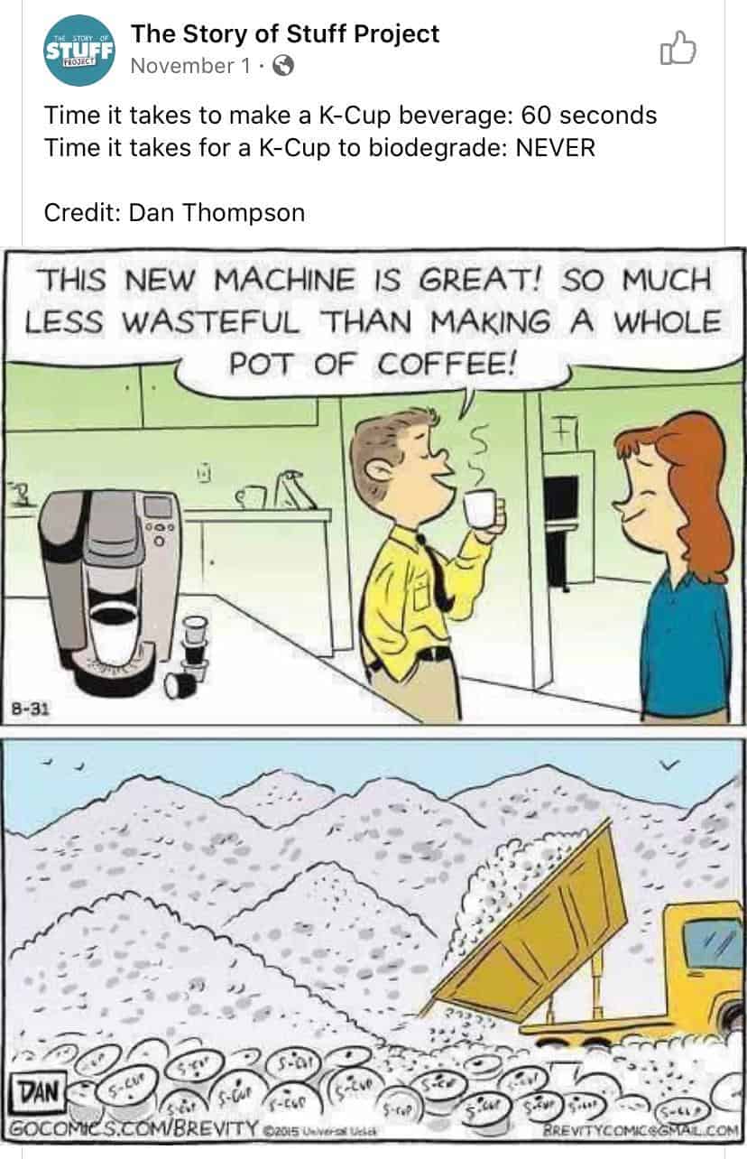 The Story of Stuff K-Cups comic