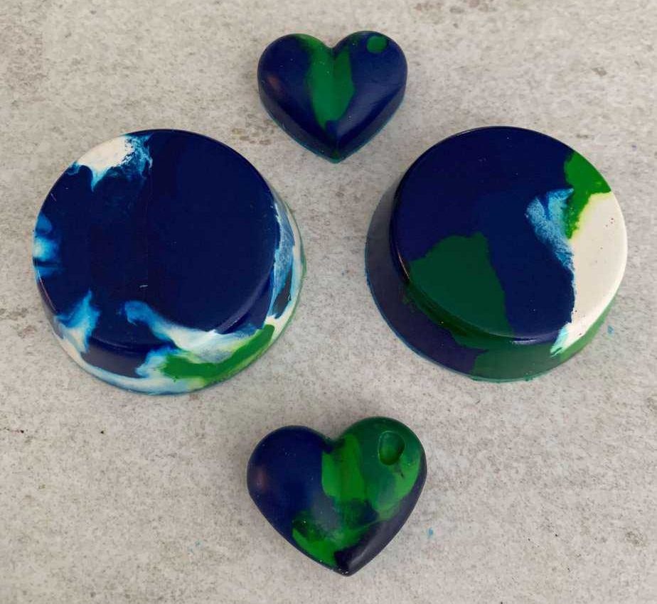 earth day recycled crayons