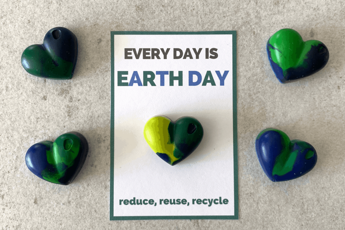 earth day recycled crayons