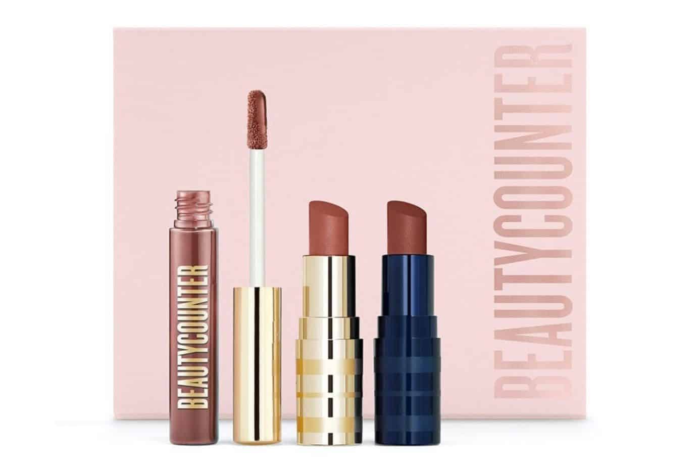 Beautycounter Rosewood Lip Trio