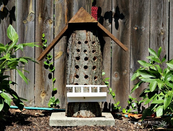 DIY Upcycled Bee House