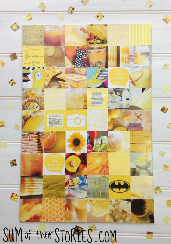 recycled magazine art